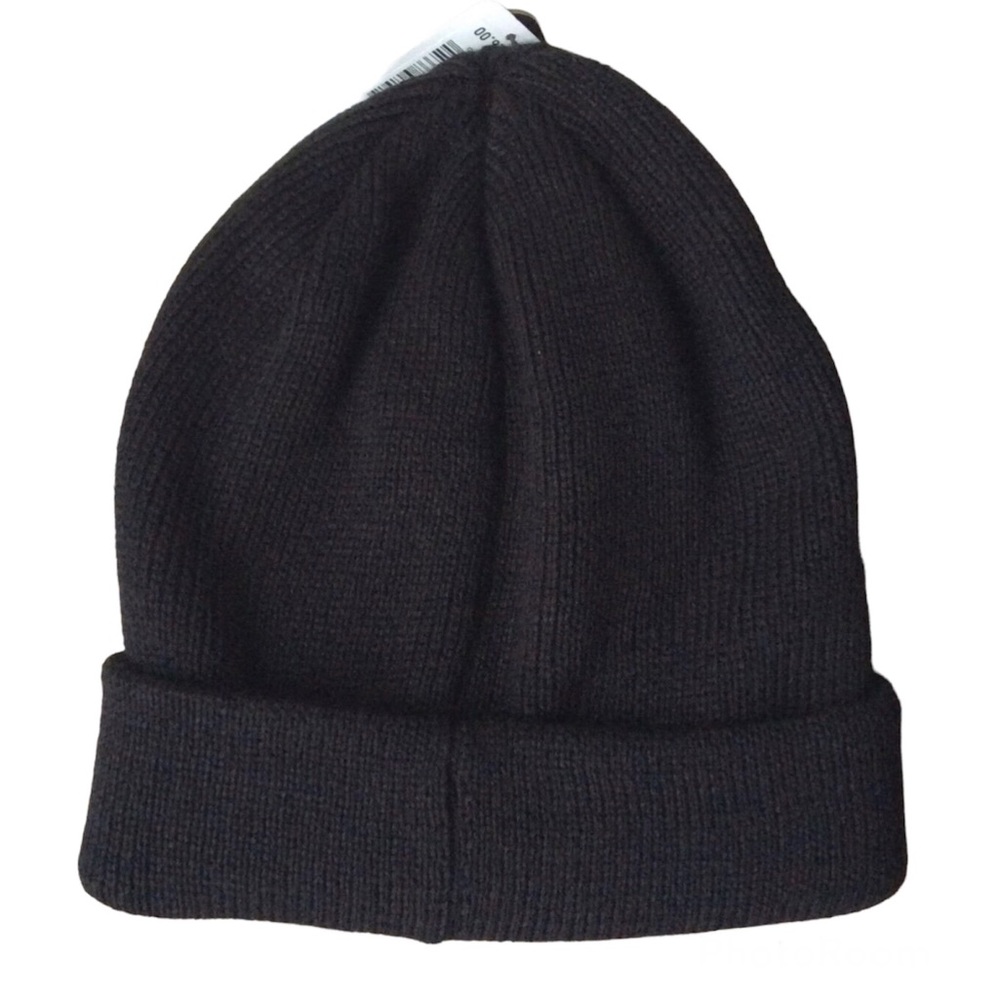 Adidas Originals Trefoil Beanie Knit Hat Black Gold - Picture 2 of 9